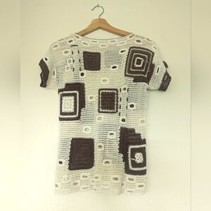 Handmade crochet short sleeve top